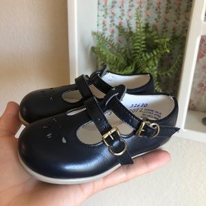 Vintage Toddler Shoes Mary Jane Size 4 Dark Navy Blue